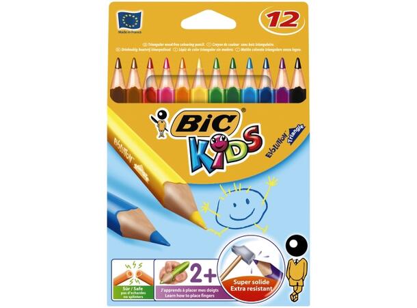 Fargeblyant BIC Evolution trekant (12) 